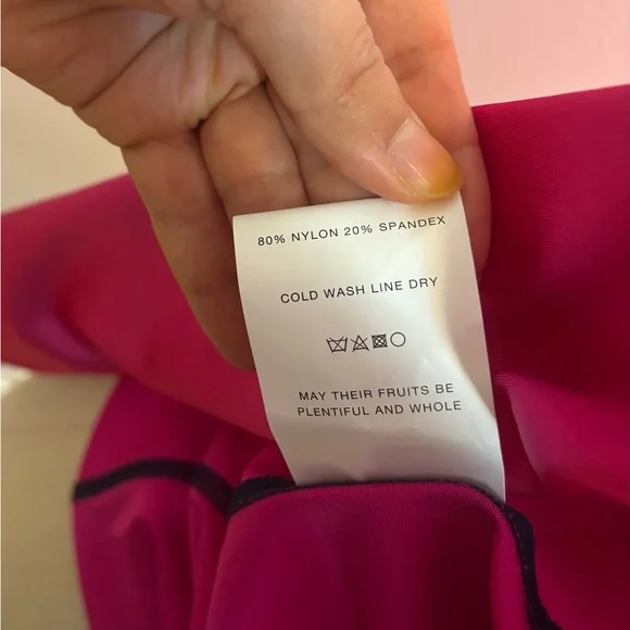 Eckhaus Latta NWT Pink Long Sleeve Dress - Picture 14 of 16